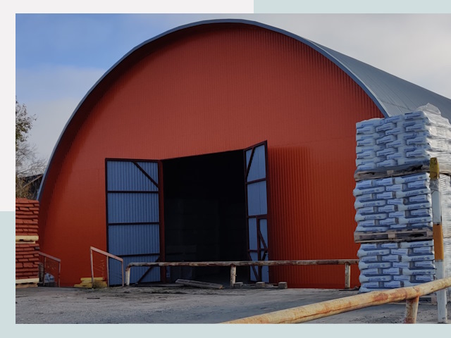 Полукруглые ангары по цене от 617 руб. в Мурманск