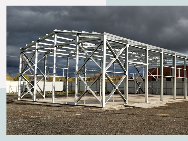 Двускатные ангары в Мурманск от 617 руб. за квадрат