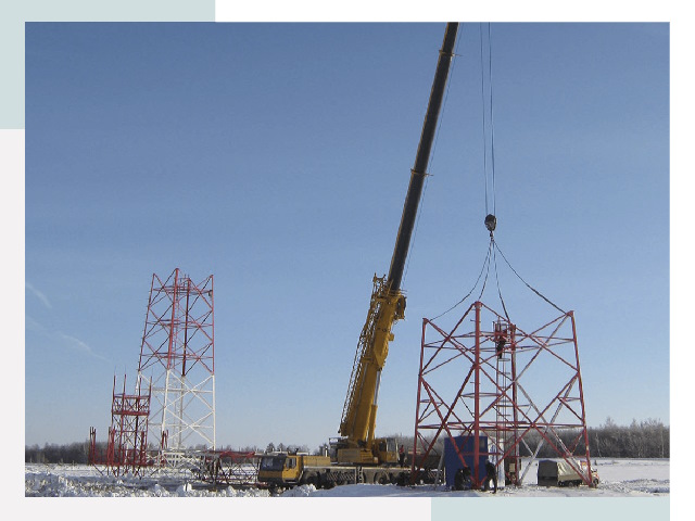 Монтаж вышек связи в Мурманске