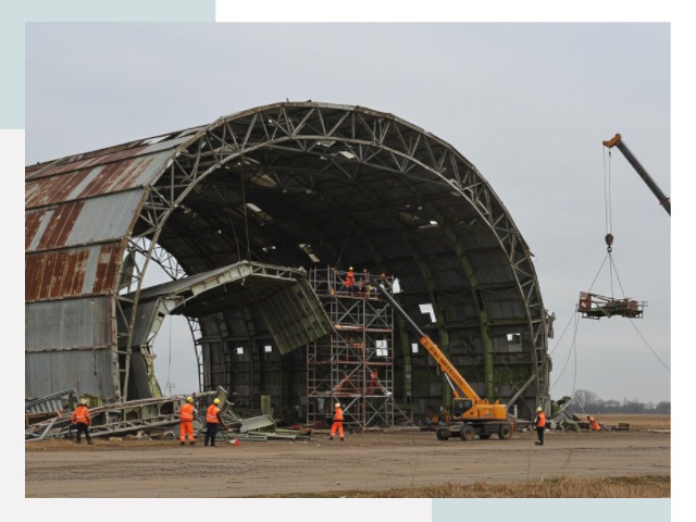 Демонтаж ангаров в Мурманске
